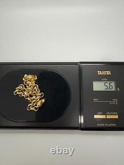 9ct Yellow Gold Belcher Bracelet 5.0mm 8 ½ CHEAPEST ON EBAY