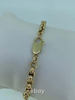 9ct Yellow Gold Belcher Bracelet 9 15.1g