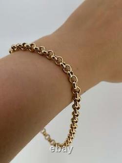 9ct Yellow Gold Belcher Bracelet 9 15.1g