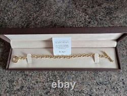 9ct Yellow Gold Belcher Link Bracelet With Toggle 18cm Carissima Gold 5.73gm