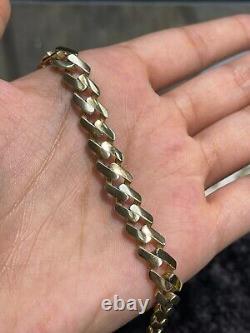 9ct Yellow Gold CHAIN Bracelet UNISEX 375 Hallmarked 14.8gr 7.5 Brand NEW