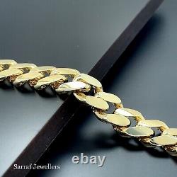 9ct Yellow Gold CHAIN Bracelet UNISEX 375 Hallmarked 14.8gr 7.5 Brand NEW