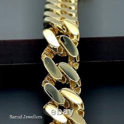 9ct Yellow Gold CHAIN Bracelet UNISEX 375 Hallmarked 14.8gr 7.5 Brand NEW