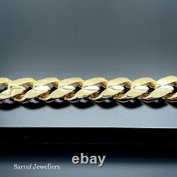 9ct Yellow Gold CHAIN Bracelet UNISEX 375 Hallmarked 14.8gr 7.5 Brand NEW