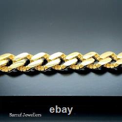 9ct Yellow Gold CHAIN Bracelet UNISEX 375 Hallmarked 14.8gr 7.5 Brand NEW