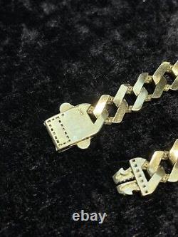9ct Yellow Gold CURB CHAIN Bracelet 375 Hallmarked 11.1gr 7.5 NEW