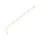 9ct Yellow Gold Cable Link Clover Bracelet 6.5+1 Inch Length