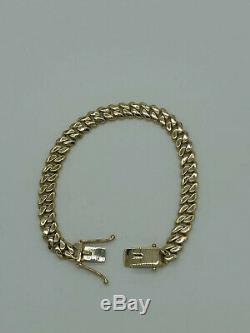 9ct Yellow Gold Cuban Bracelet Fully Hallmarked- 8.5 Inches- 8.3mm 35.4grams