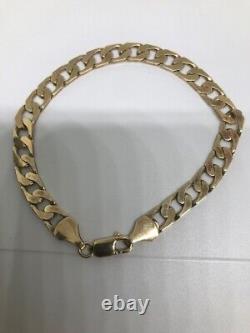 9ct Yellow Gold Curb Bracelet