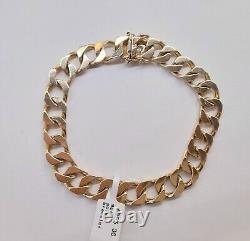 9ct Yellow Gold Curb Bracelet 22cm 35.2g