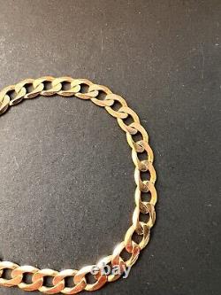 9ct Yellow Gold Curb Bracelet 9.7g (GD08)