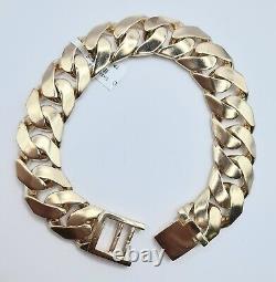 9ct Yellow Gold Curb Bracelet 9 Inches 103.1g