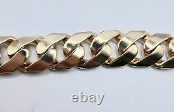 9ct Yellow Gold Curb Bracelet 9 Inches 103.1g