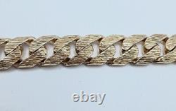 9ct Yellow Gold Curb Bracelet 9 Inches 103.1g