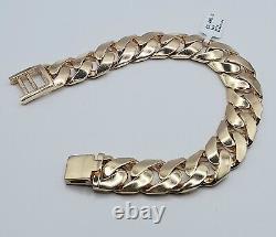 9ct Yellow Gold Curb Bracelet 9 Inches 103.1g