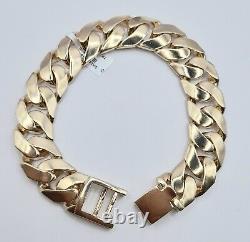 9ct Yellow Gold Curb Bracelet 9 Inches 103.1g