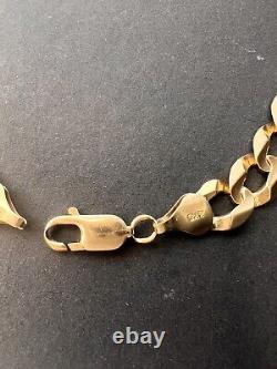 9ct Yellow Gold Curb Bracelet (AU141) 19.9g