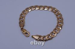 9ct Yellow Gold Curb Bracelet Approx 14.8g (ZZ01)