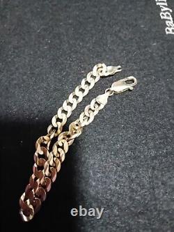 9ct Yellow Gold Curb Bracelet Solid 9K Gold