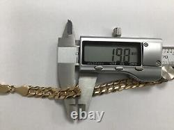 9ct Yellow Gold Curb Link Bracelet 20 cm 16.5 grams