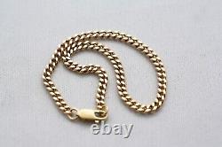 9ct Yellow Gold Curb Link Bracelet 6.7grams