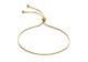 9ct Yellow Gold Delicate Snake Chain Slider Bracelet Extendable Adjustable