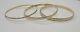 9ct Yellow Gold Diamond Cut Slave Bangle Fully Hallmarked Stackable