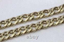 9ct Yellow Gold Double Curb 7 1\2 Inch Bracelet 8.4g 1561122