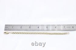 9ct Yellow Gold Double Curb 7 1\2 Inch Bracelet 8.4g 1561122