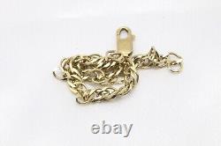 9ct Yellow Gold Double Curb 7 1\2 Inch Bracelet 8.4g 1561122