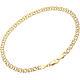 9ct Yellow Gold Double Curb Anklet By Citerna