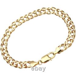 9ct Yellow Gold Double Curb Bracelet By Citerna