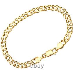 9ct Yellow Gold Double Curb Bracelet By Citerna