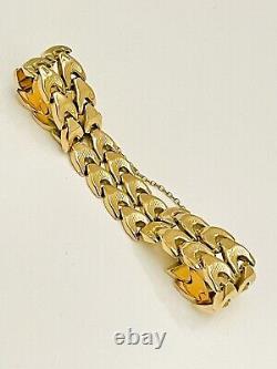 9ct Yellow Gold Double Row Bracelet 29.5 gram