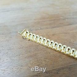 9ct Yellow Gold Fancy Bracelet 30.8g