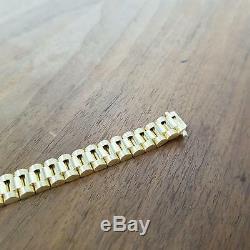 9ct Yellow Gold Fancy Bracelet 30.8g