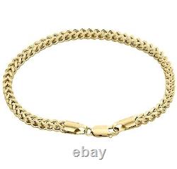 9ct Yellow Gold Franco Bracelet 8.5 inch MEN'S / GENT'S