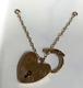 9ct Yellow Gold Gate Bracelet Padlock Heart Clasp 15mm 2.9 Grams Safety Chain