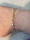 9ct Yellow Gold Hollow Flat Curb Bracelet 2.1g