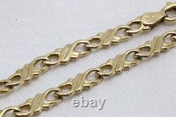 9ct Yellow Gold Infinity Link 7 3\4 Inch Bracelet 6.2g 1561148