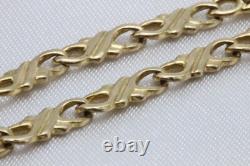 9ct Yellow Gold Infinity Link 7 3\4 Inch Bracelet 6.2g 1561148