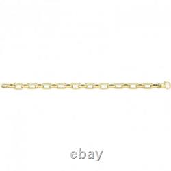 9ct Yellow Gold Ladies 7.5 Inches Hollow Bracelet BR617