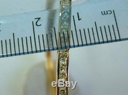 9ct Yellow Gold Ladies Bangle Channel Set 1 Carat Diamonds Small Wrist Size