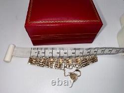 9ct Yellow Gold Ladies Bar Gate Bracelet 18cm (7) Hallmarked Perfect Gift