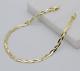 9ct Yellow Gold Ladies Knitted Snake Bracelet 4mm 7.5 Inch Brand New