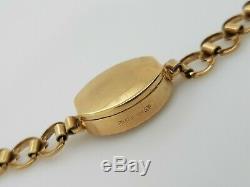 9ct Yellow Gold Ladies Sovereign Quartz Watch Hallmarked 375 Preloved