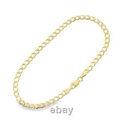 9ct Yellow Gold Light Curb Bracelet 7 2.0g