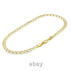 9ct Yellow Gold Light Curb Bracelet 7 2.0g