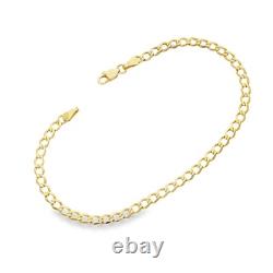 9ct Yellow Gold Light Curb Bracelet 7 2.0g
