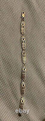 9ct Yellow Gold Mackintosh Bracelet